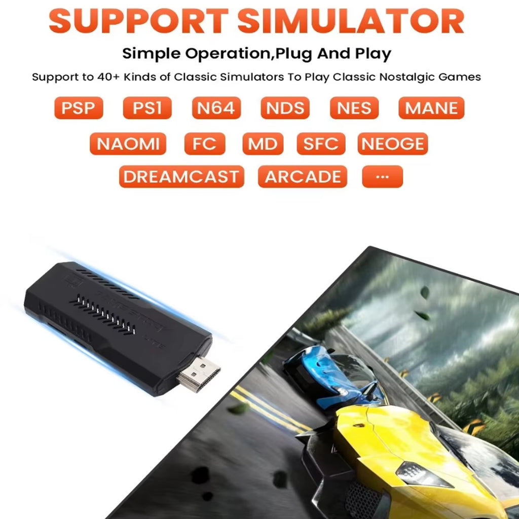 RetroX Pro 256GB: Ultimate 4K Game Stick (58,000+ Games Included)