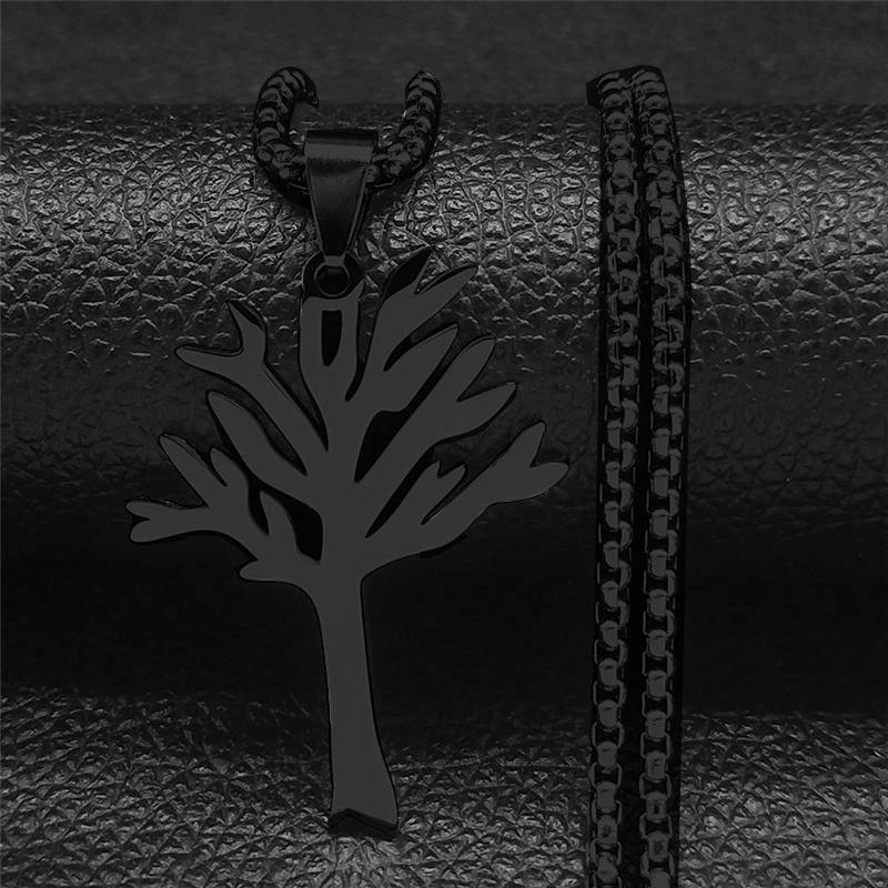 "Mystic Tree" Amulet Necklace - Modern & Enigmatic Unisex Design