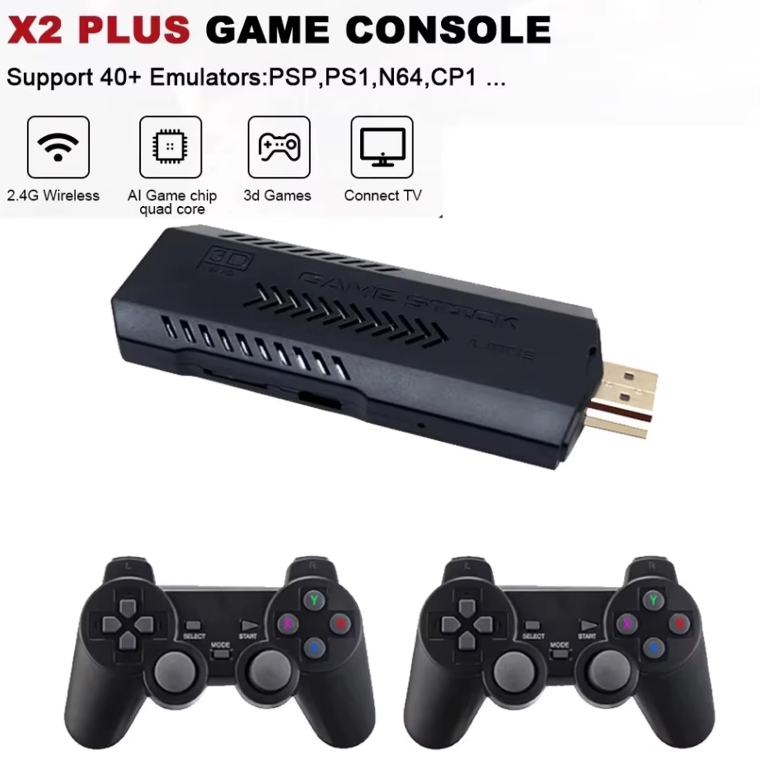RetroX Pro 256GB: Ultimate 4K Game Stick (58,000+ Games Included)