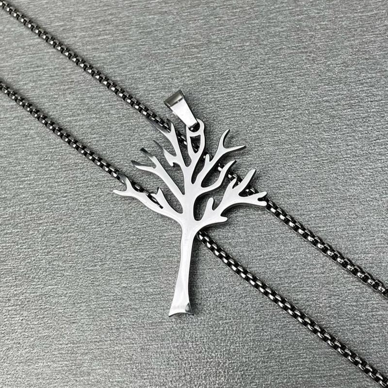 "Mystic Tree" Amulet Necklace - Modern & Enigmatic Unisex Design