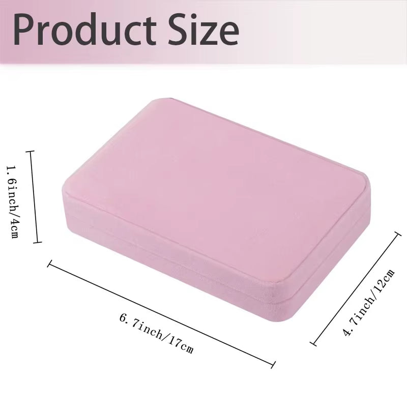 Luxury Velvet Travel Jewelry Organizer - Anti-Tangle Storage Case