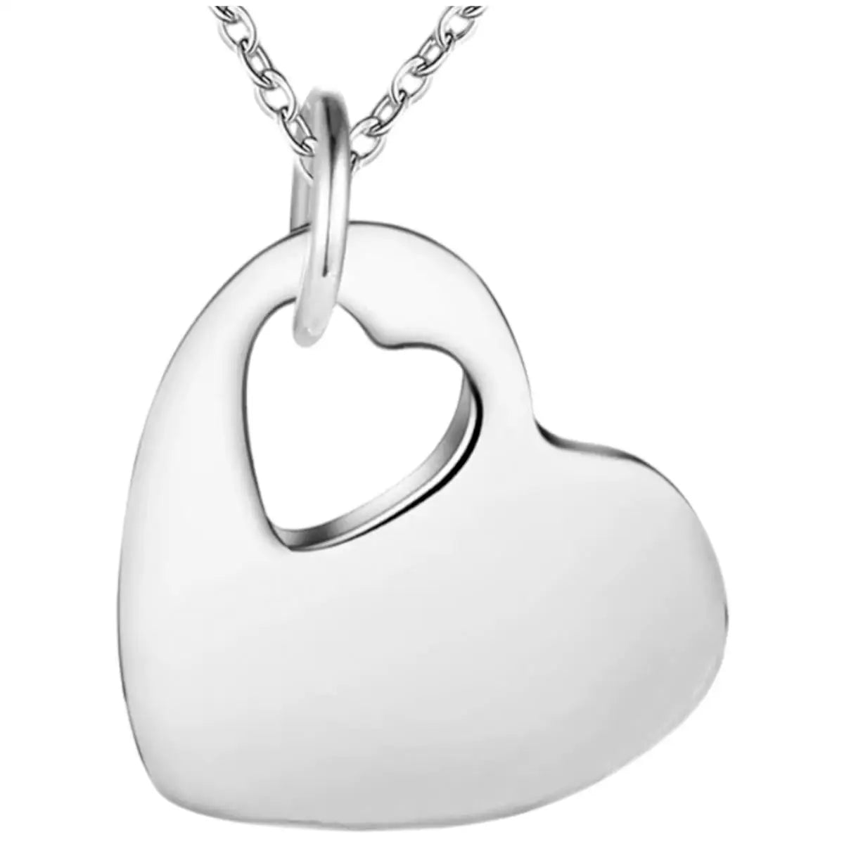 Timeless Silver Heart Necklace | Perfect Gift for Her or For You