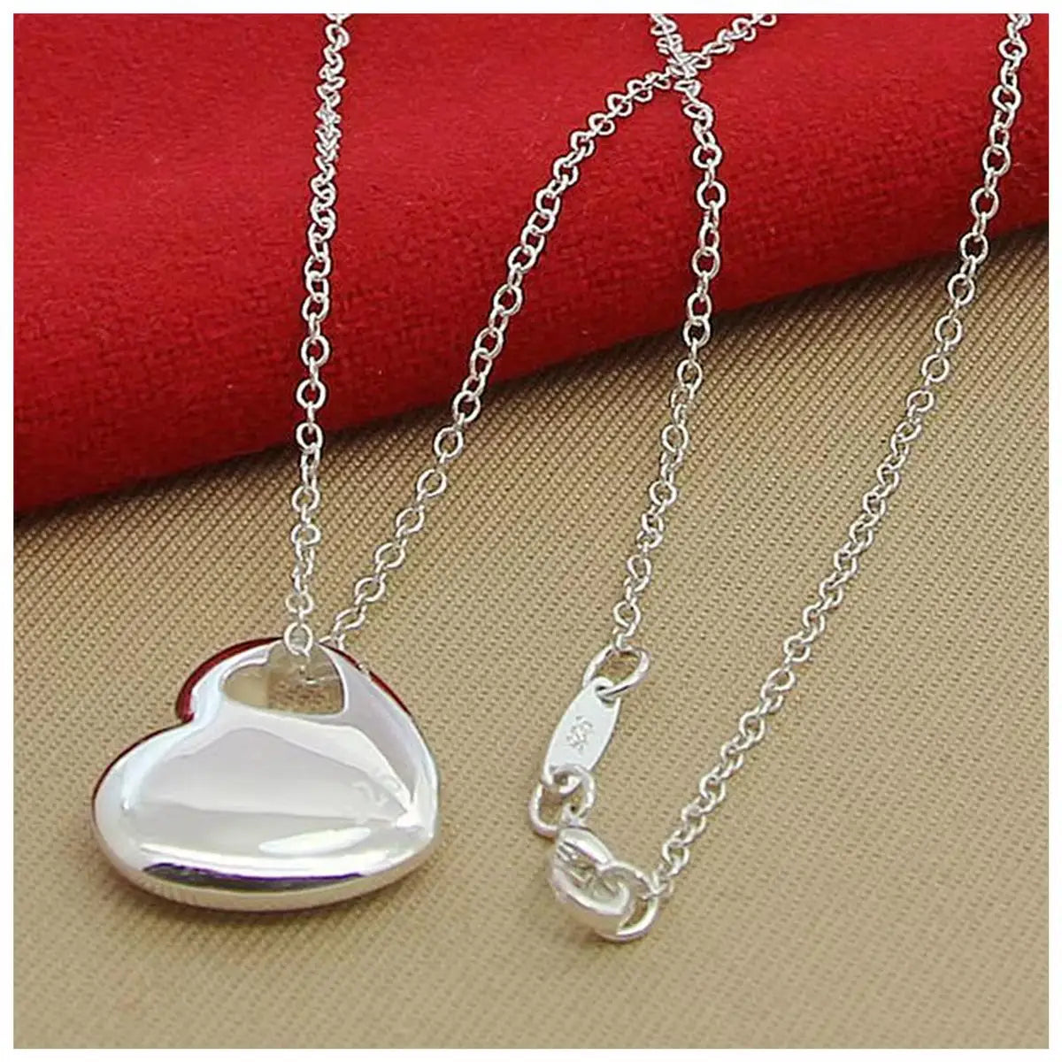Timeless Silver Heart Necklace | Perfect Gift for Her or For You