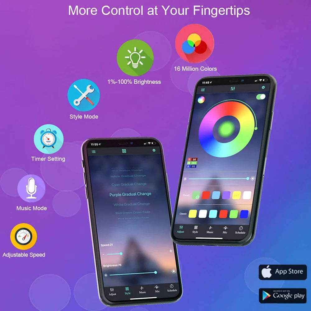 Tape Bluetooth USB LED Strip Light 5050 SMD 5V USB RGB Lights Flexible LED Lamp Tape Ribbon RGB Self-Adhesive TV Desktop Diode