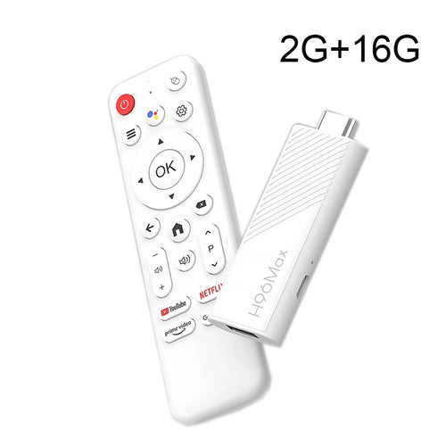  Android 14 TV Stick H96 Max 4K | WiFi 6 & Dual Band (2.4G/5G) | H313 Quad Core Media Player with Voice Control Remote