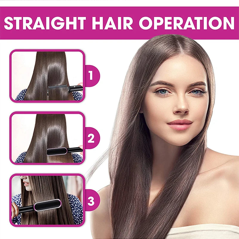 Professional Thermal Straightening Brush - Quick, Frizz-Free Styling in Minutes