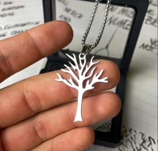 "Mystic Tree" Amulet Necklace - Modern & Enigmatic Unisex Design